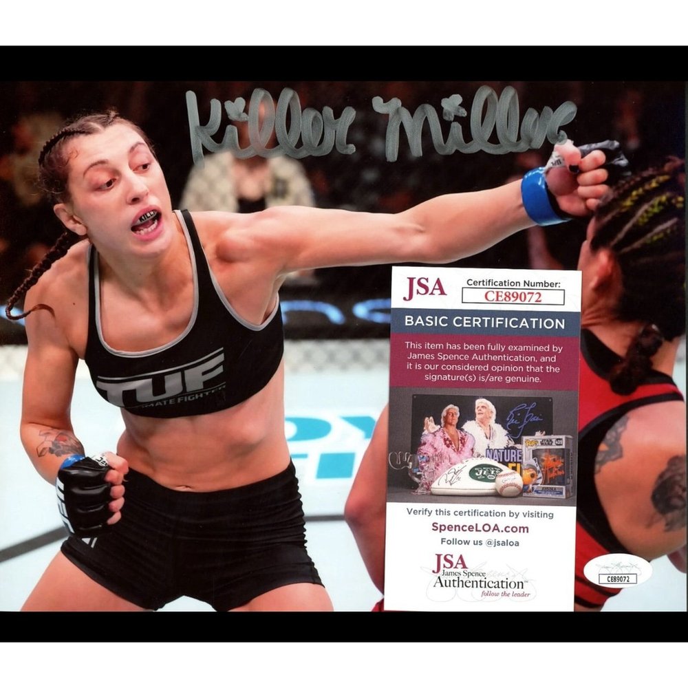 Juliana Miller Signed 8x10 UFC Photo AUTO W/ JSA COA